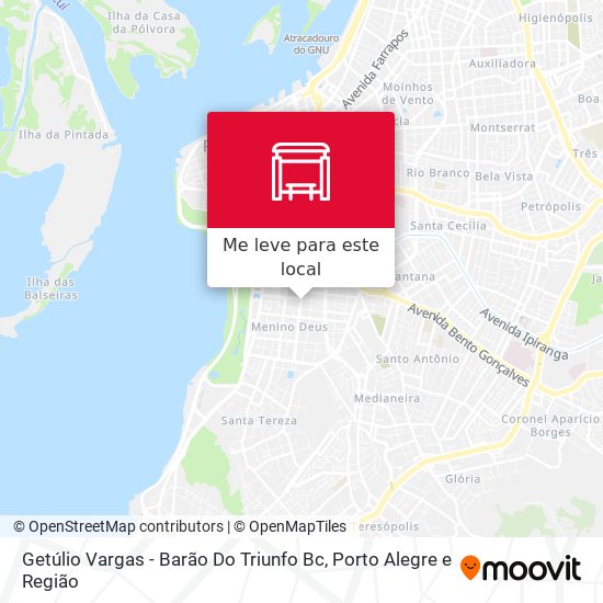 Getúlio Vargas - Barão Do Triunfo Bc mapa