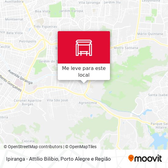 Ipiranga - Attílio Bilibio mapa