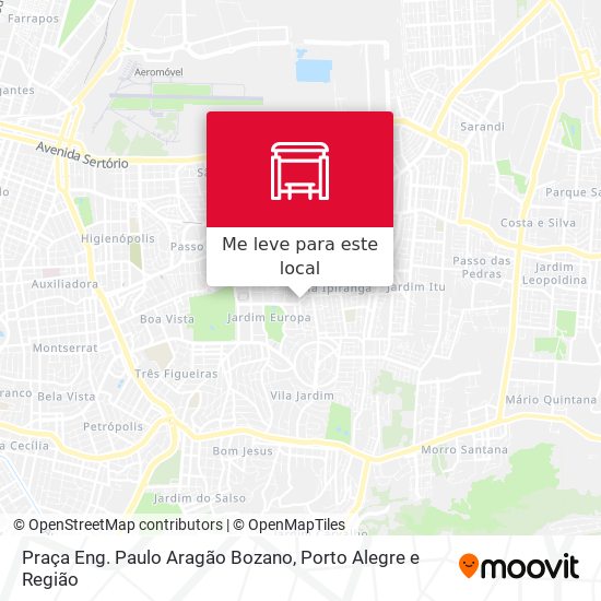 Praça Eng. Paulo Aragão Bozano mapa