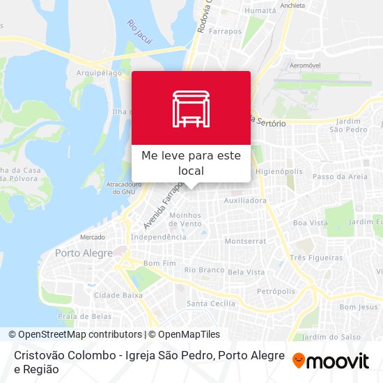 Cristovão Colombo - Igreja São Pedro mapa