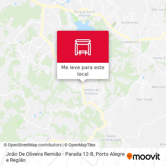 João De Oliveira Remião - Parada 12-B mapa