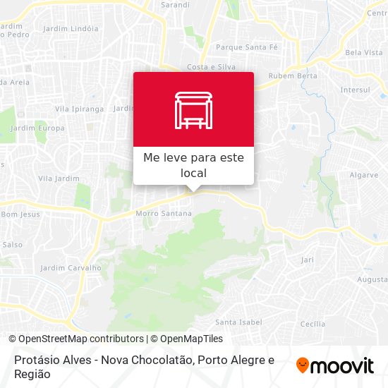Protásio Alves - Nova Chocolatão mapa
