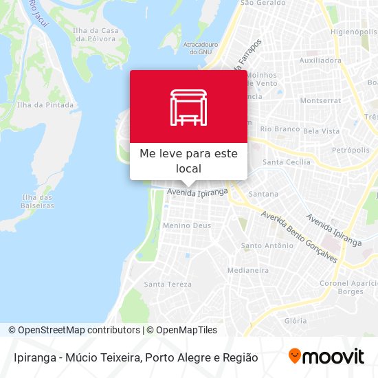 Ipiranga - Múcio Teixeira mapa