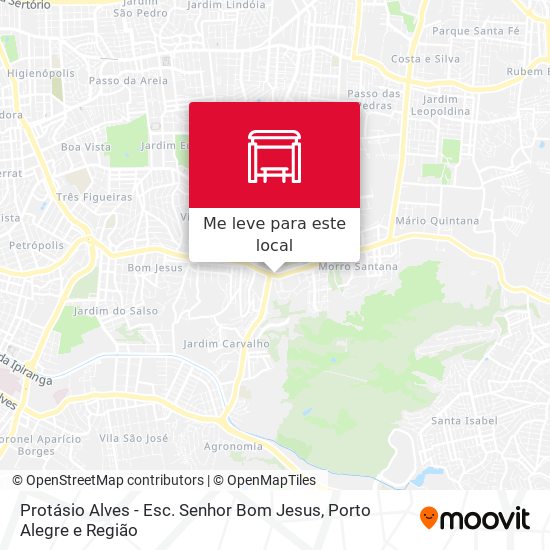 Protásio Alves - Esc. Senhor Bom Jesus mapa