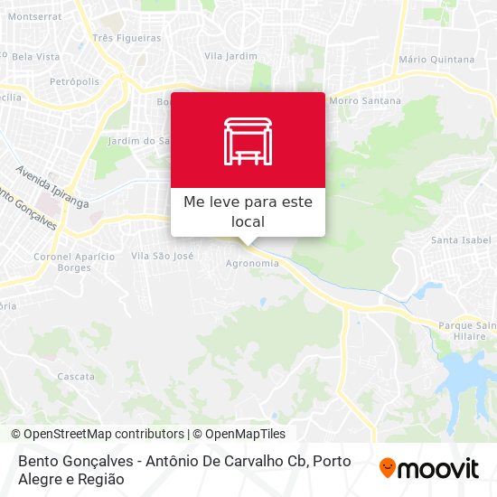 Bento Gonçalves - Antônio De Carvalho Cb mapa