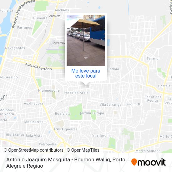 Antônio Joaquim Mesquita - Bourbon Wallig mapa