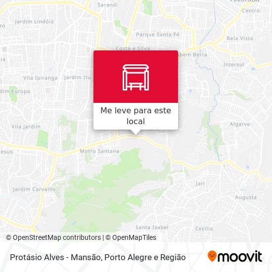 Protásio Alves - Mansão mapa