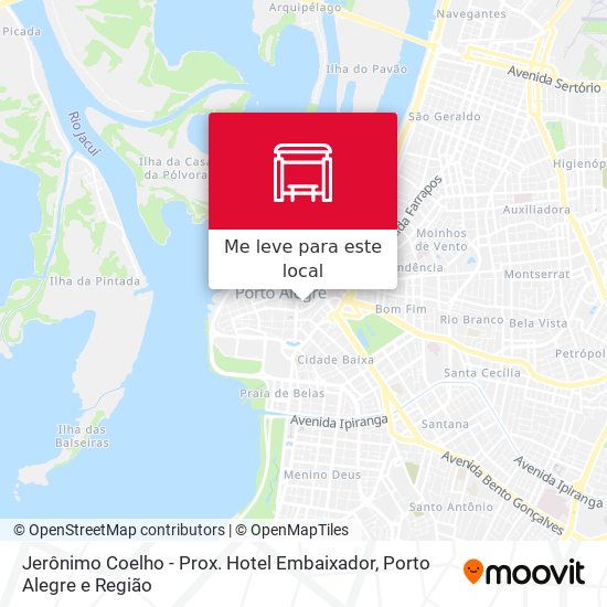 Jerônimo Coelho - Prox. Hotel Embaixador mapa