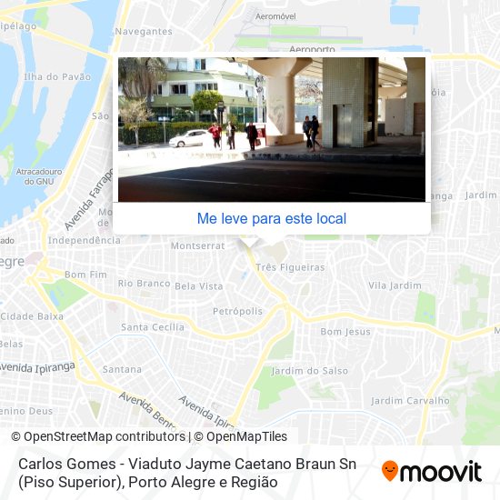 Carlos Gomes - Viaduto Jayme Caetano Braun Sn (Piso Superior) mapa
