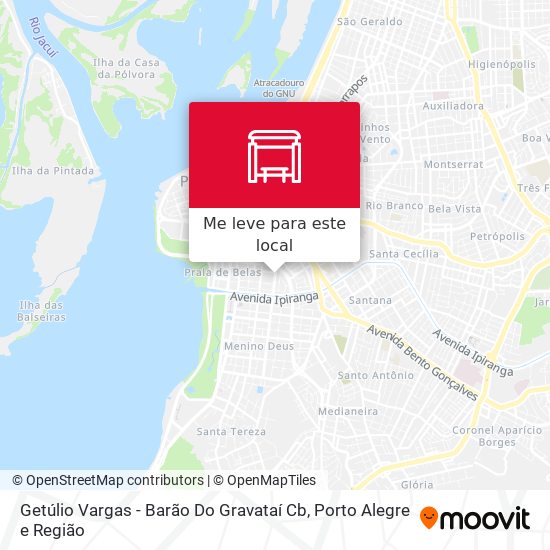 Getúlio Vargas - Barão Do Gravataí Cb mapa