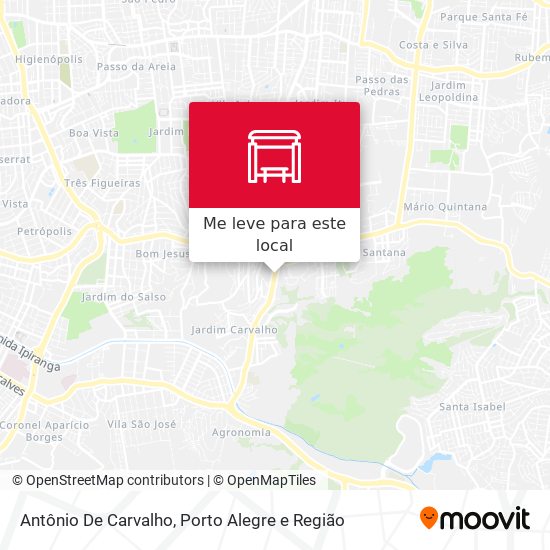 Antônio De Carvalho mapa