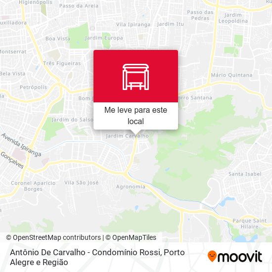 Antônio De Carvalho - Condomínio Rossi mapa