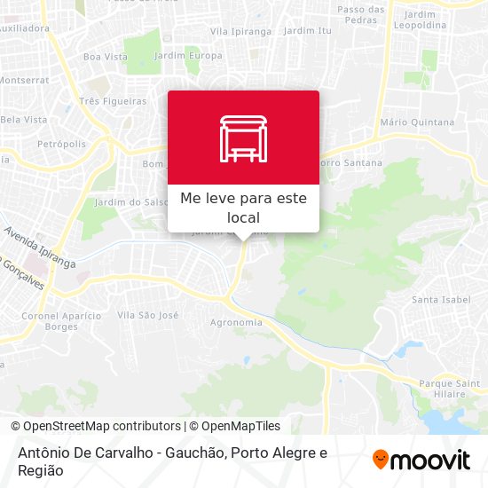 Antônio De Carvalho - Gauchão mapa