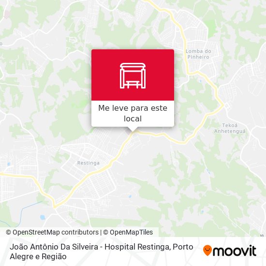 João Antônio Da Silveira - Hospital Restinga mapa