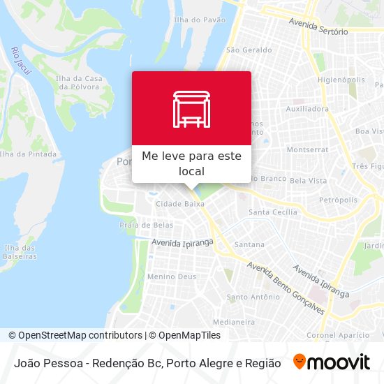 João Pessoa - Redenção Bc mapa