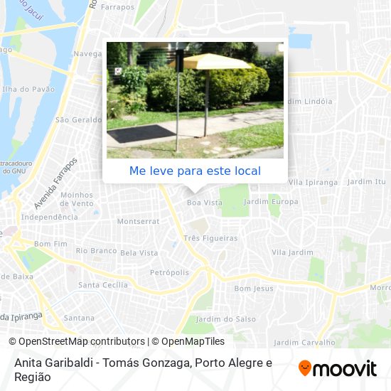 Anita Garibaldi - Tomás Gonzaga mapa