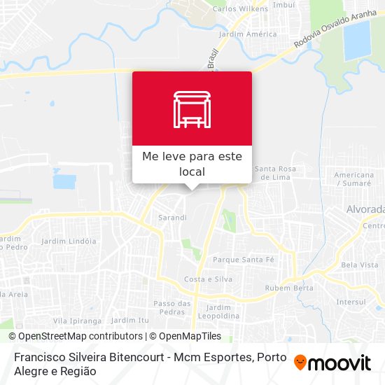 Francisco Silveira Bitencourt - Mcm Esportes mapa