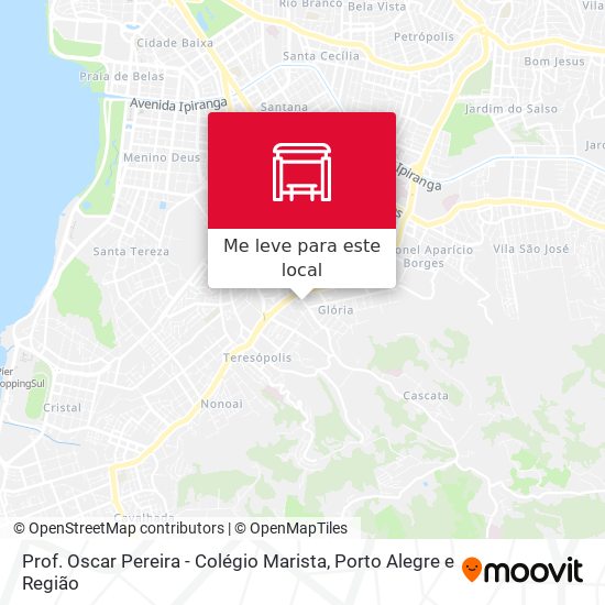 Prof. Oscar Pereira - Colégio Marista mapa