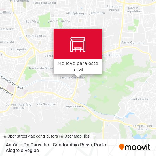 Antônio De Carvalho - Condomínio Rossi mapa