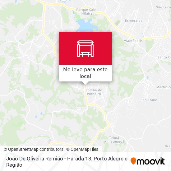 João De Oliveira Remião - Parada 13 mapa