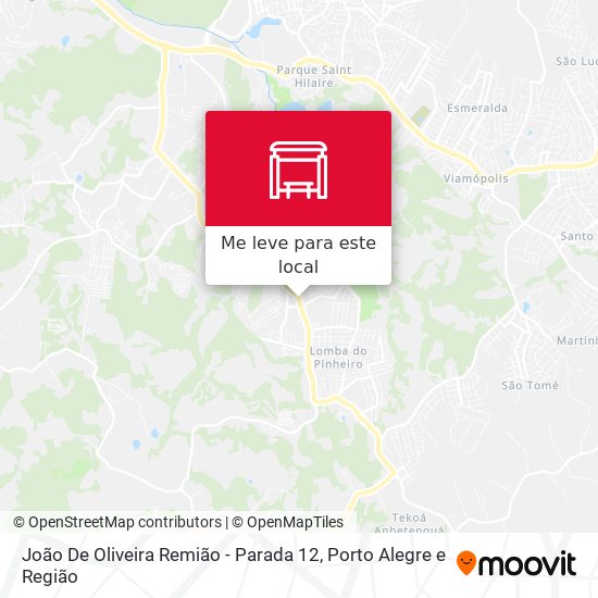 João De Oliveira Remião - Parada 12 mapa