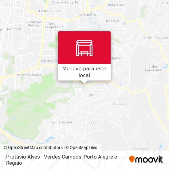 Protásio Alves - Verdes Campos mapa