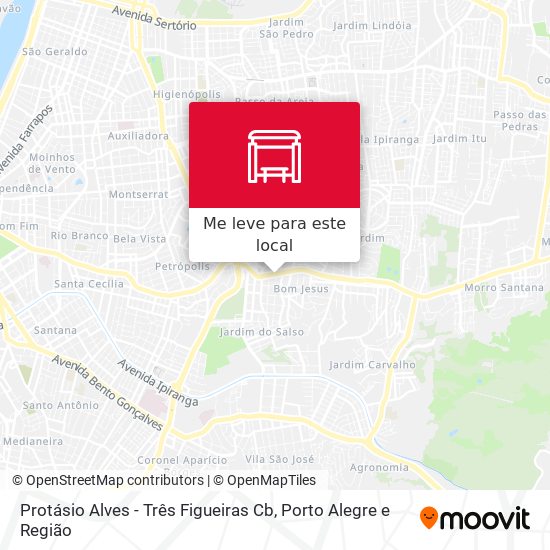 Protásio Alves - Três Figueiras Cb mapa