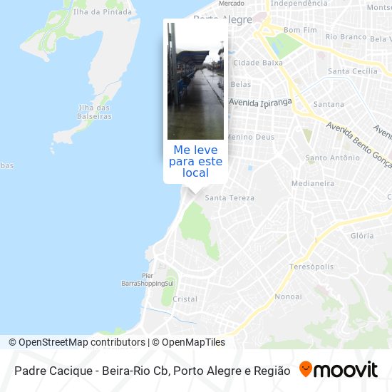 Padre Cacique - Beira-Rio Cb mapa