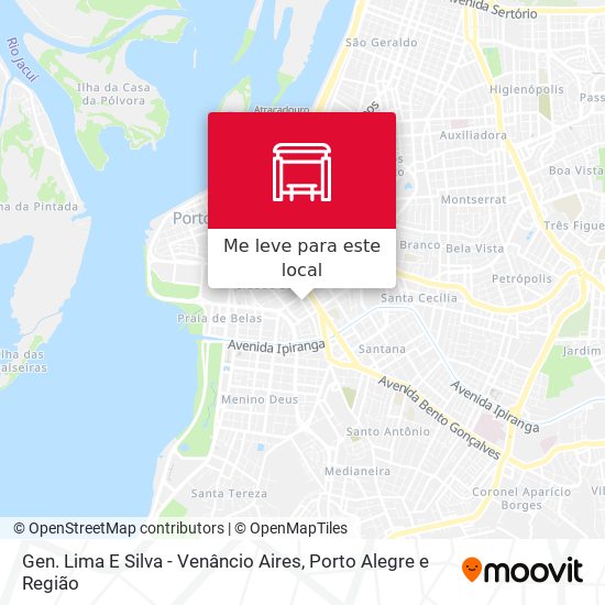 Gen. Lima E Silva - Venâncio Aires mapa