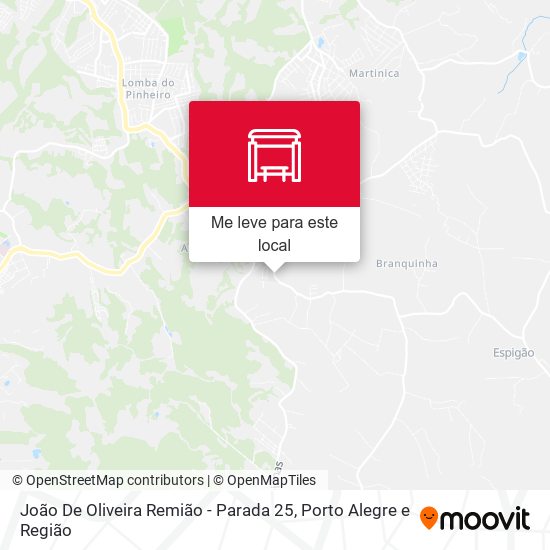 João De Oliveira Remião - Parada 25 mapa