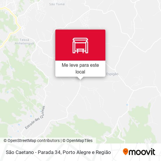São Caetano - Parada 34 mapa