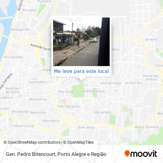 Gen. Pedro Bitencourt mapa