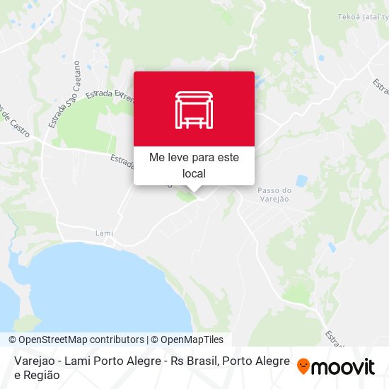 Varejao - Lami Porto Alegre - Rs Brasil mapa