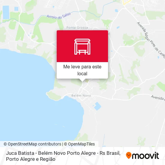 Juca Batista - Belém Novo Porto Alegre - Rs Brasil mapa