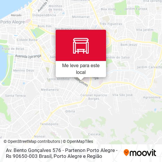 Av. Bento Gonçalves 576 - Partenon Porto Alegre - Rs 90650-003 Brasil mapa