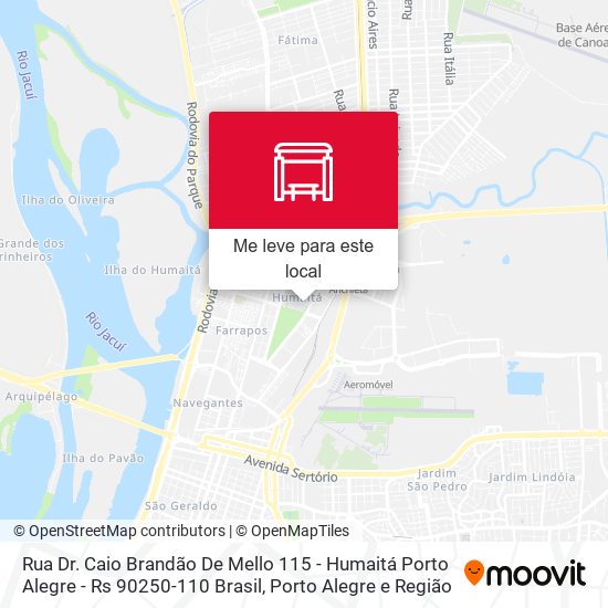 Rua Dr. Caio Brandão De Mello 115 - Humaitá Porto Alegre - Rs 90250-110 Brasil mapa