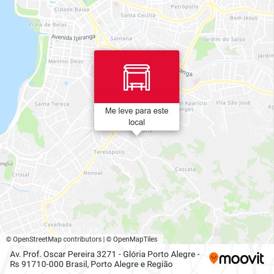 Av. Prof. Oscar Pereira 3271 - Glória Porto Alegre - Rs 91710-000 Brasil mapa