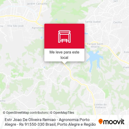 Estr Joao De Oliveira Remiao - Agronomia Porto Alegre - Rs 91550-330 Brasil mapa