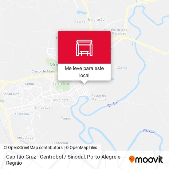 Capitão Cruz - Centrobol / Sinodal mapa