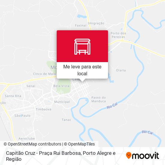 Capitão Cruz - Praça Rui Barbosa mapa