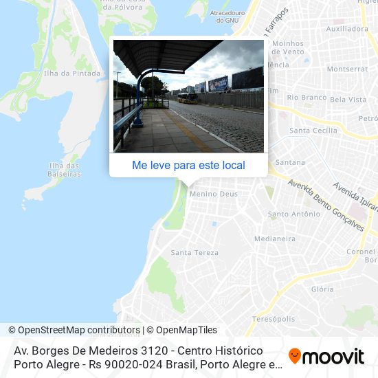 Av. Borges De Medeiros 3120 - Centro Histórico Porto Alegre - Rs 90020-024 Brasil mapa
