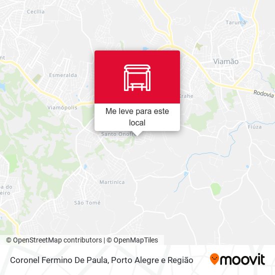 Coronel Fermino De Paula mapa