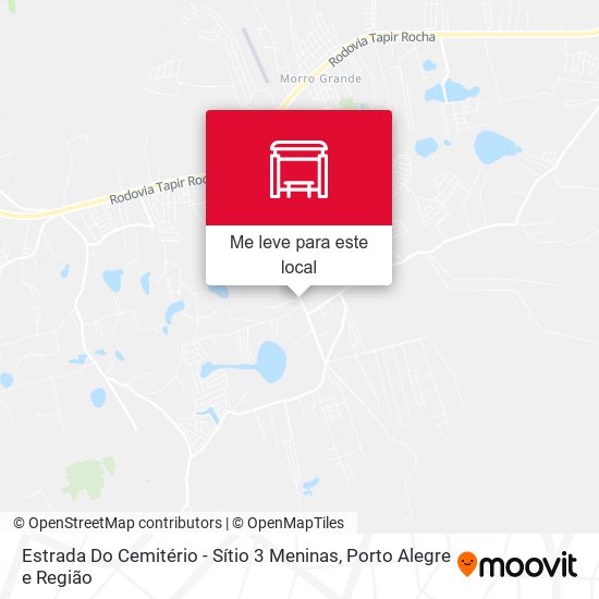 Estrada Do Cemitério - Sítio 3 Meninas mapa