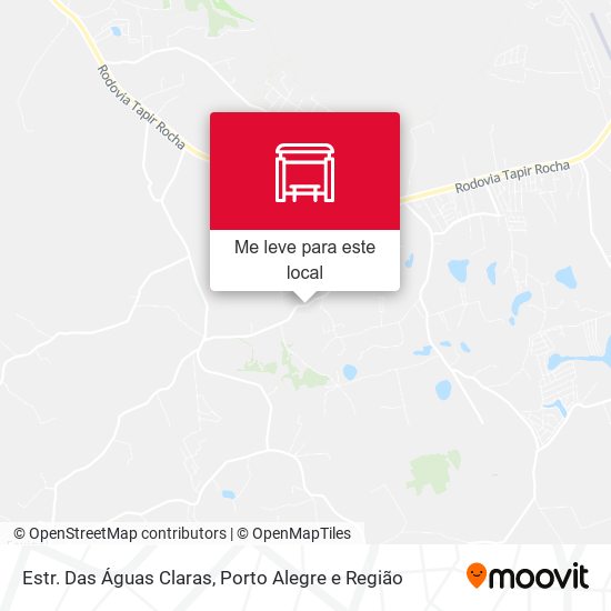 Estr. Das Águas Claras mapa