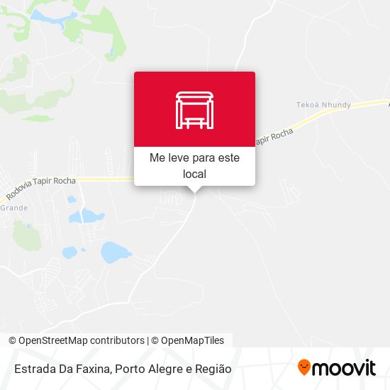 Estrada Da Faxina mapa