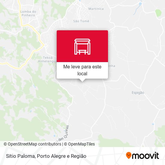 Sítio Paloma mapa