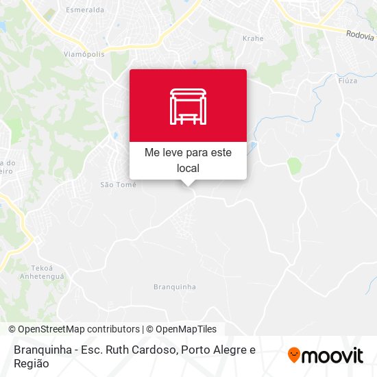 Branquinha - Esc. Ruth Cardoso mapa