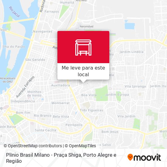 Plínio Brasil Milano - Praça Shiga mapa