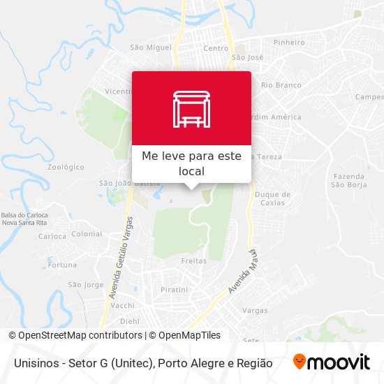 Unisinos - Setor G (Unitec) mapa