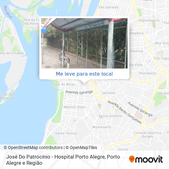 José Do Patrocínio - Hospital Porto Alegre mapa